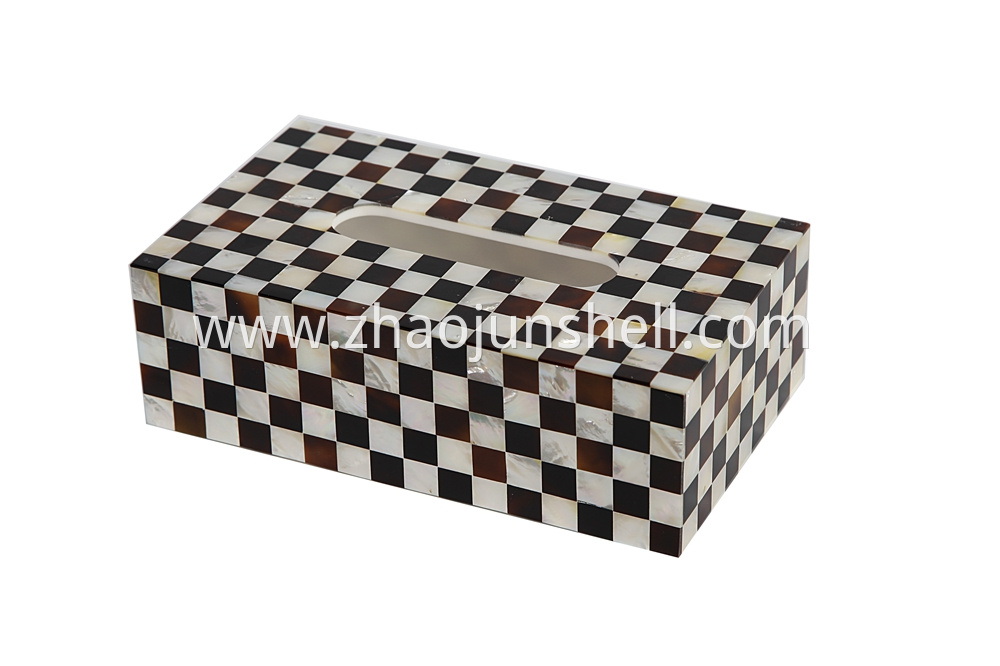 mother of pearl tissue box